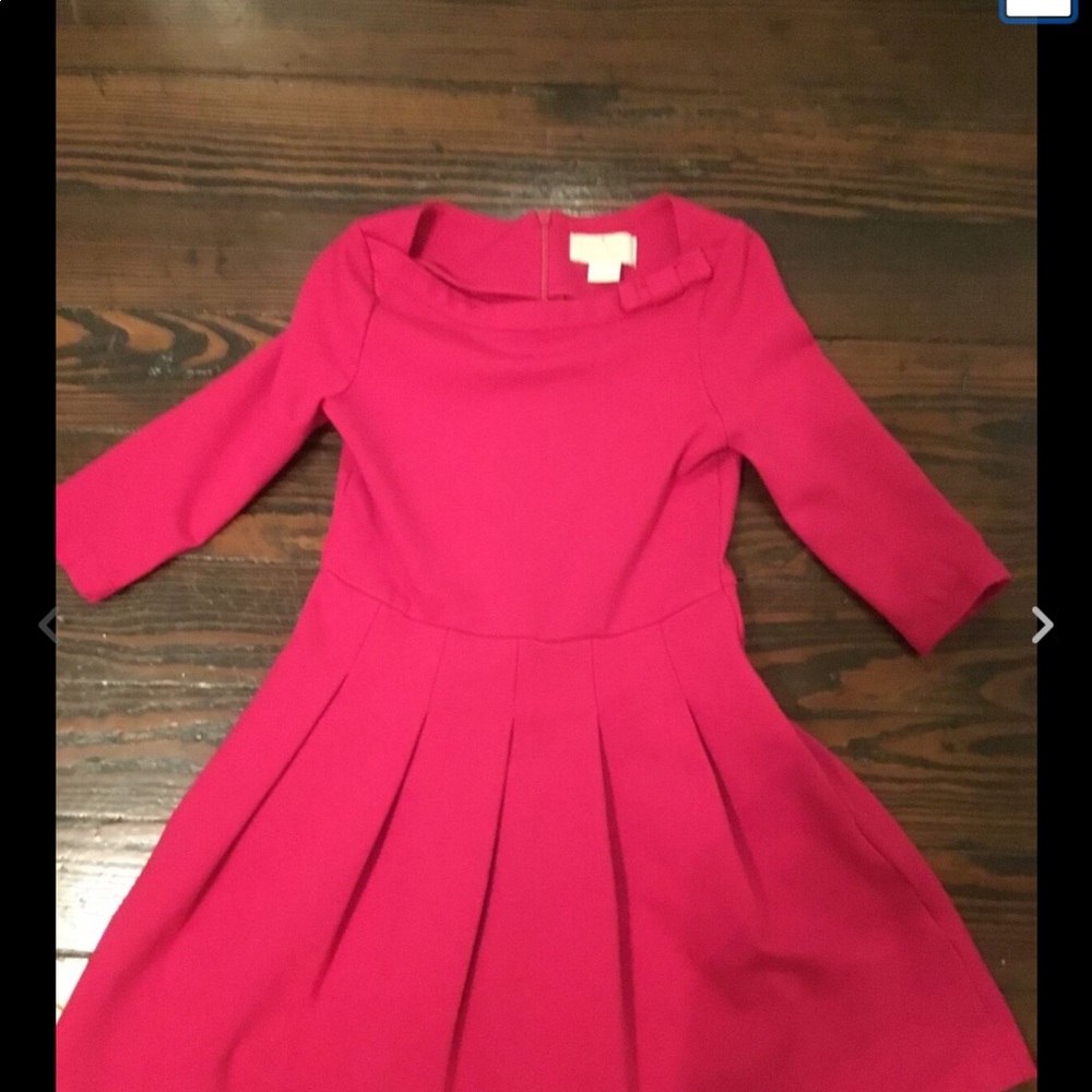 Kate Spade VGUC Hot Pink Pleated Dress 7